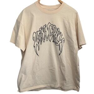 Kill Crew Porrada Series Vol 1 Wolf Graphic T-Shirt Mens Medium Cream Tan Tee